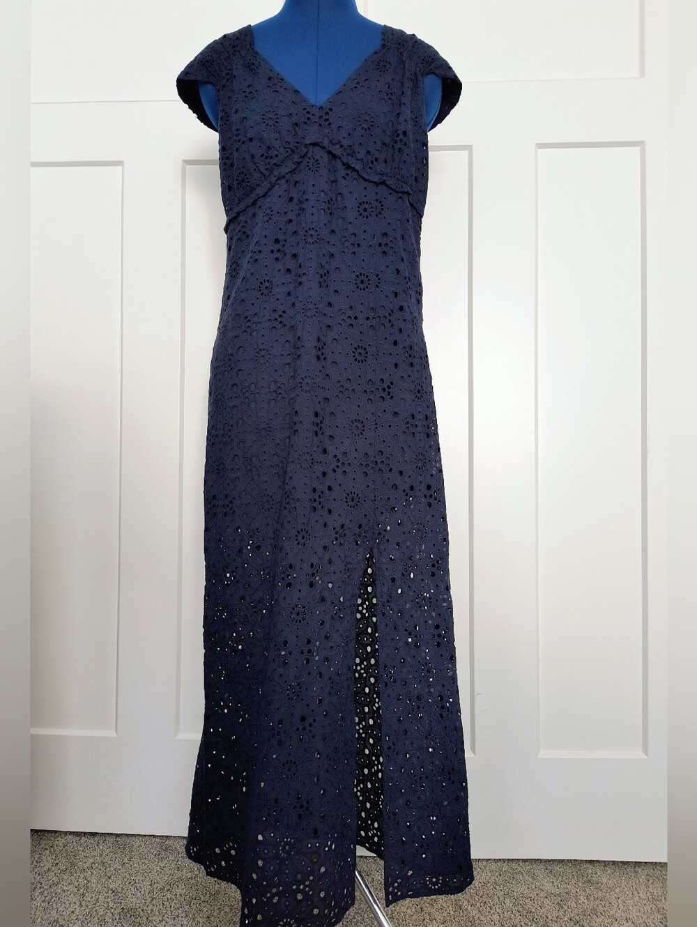 Bailey 44 Navy Eyelet Maxi Dress